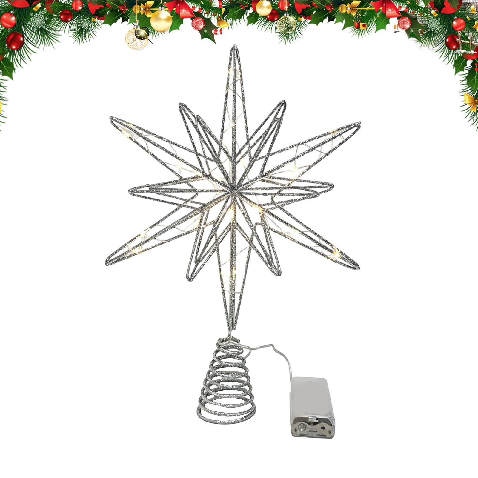 Star Tree Topper - Oświetlona ozdoba na czubek choinki –