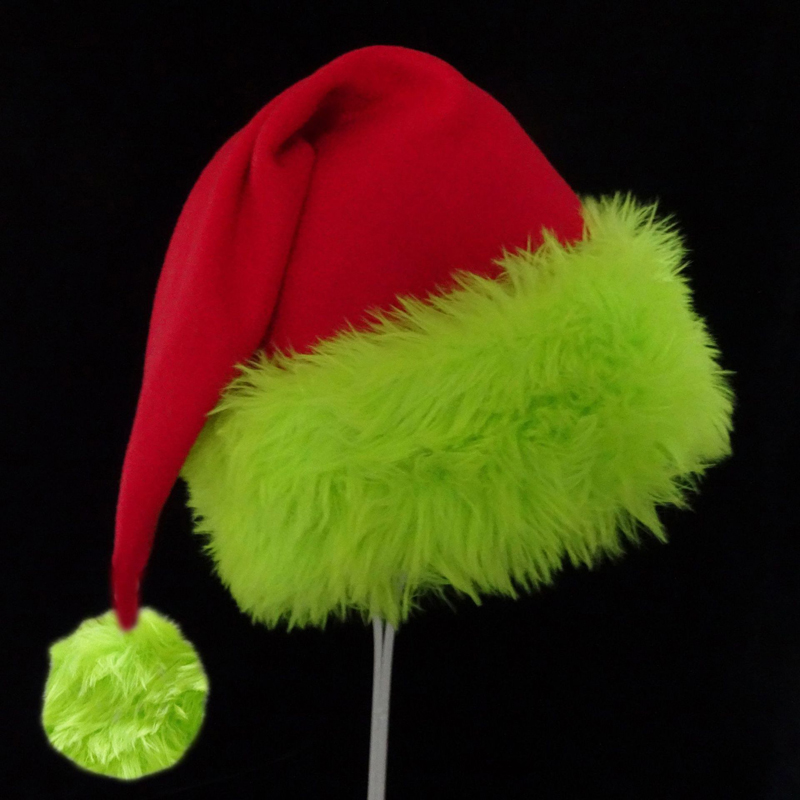 Santa Hat Plush - 1 szt., Czapka Świętego Mikołaja, świąteczna