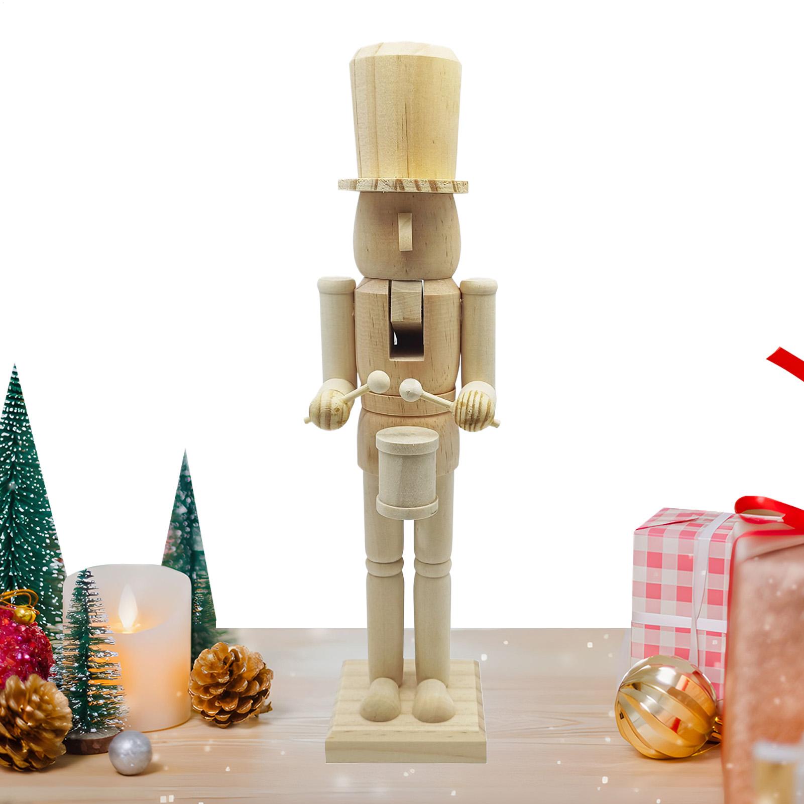 Nutcracker Figurine - Dekoracja Dziadek do Orzechów 38cm Drewniana