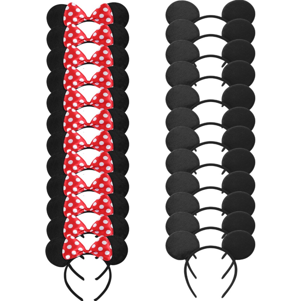 Ribbon Bow Gift - 24 szt. Urocze uszy myszki z