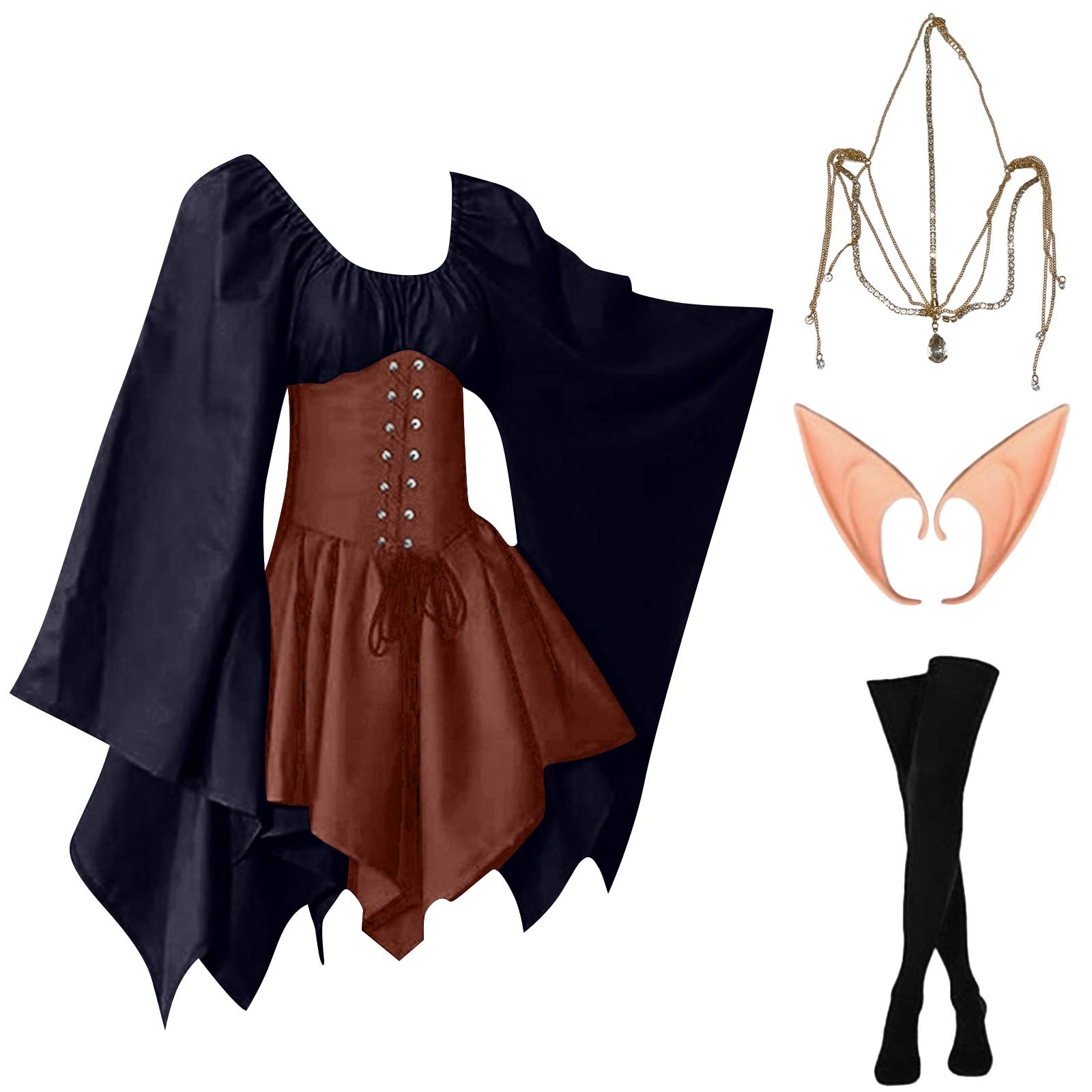 Kostium na Halloween Cosplay P – Elf Costume Christmas recenzja i cena