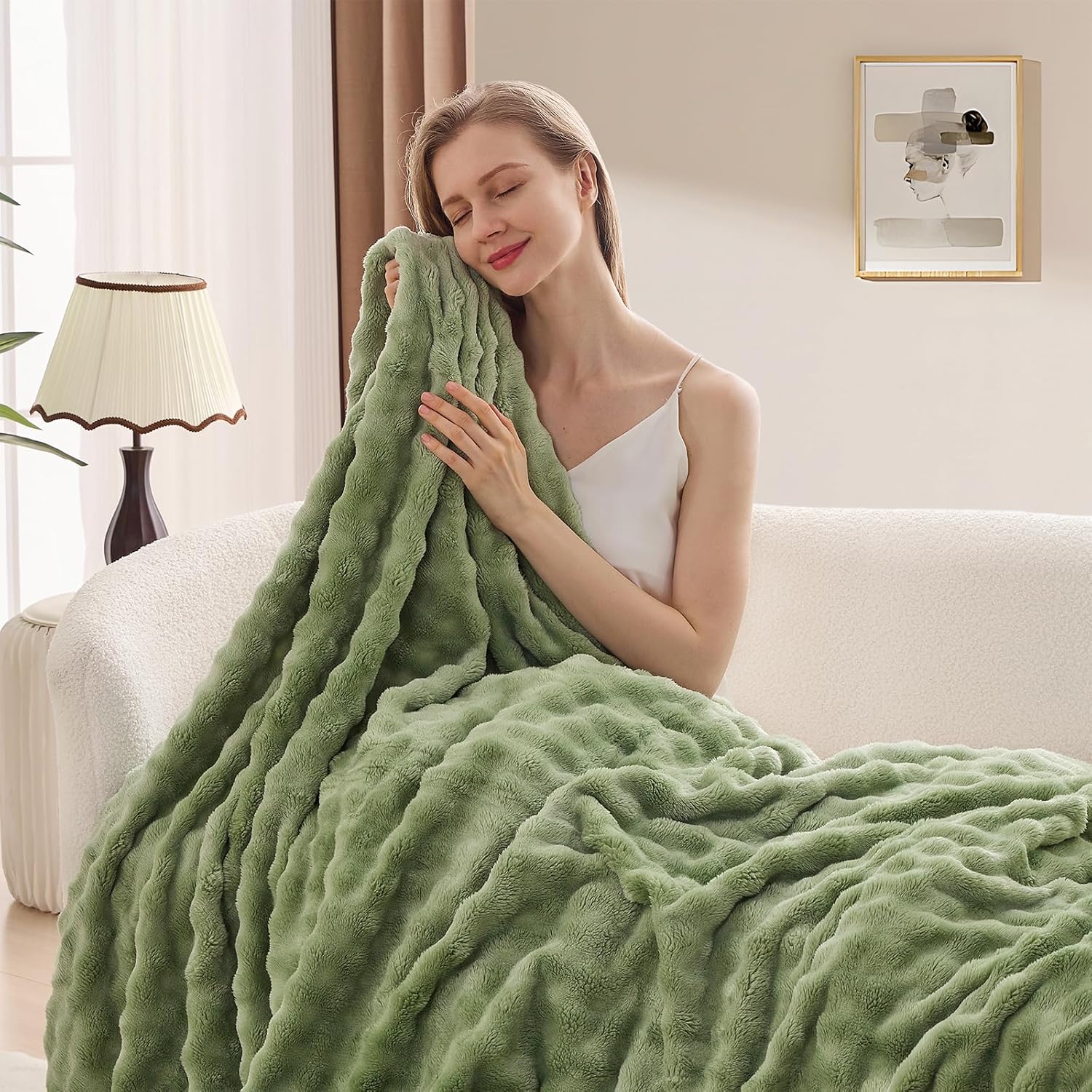 Koc z polaru w kolorze szałwio – Christmas Throw Blanket recenzja i cena