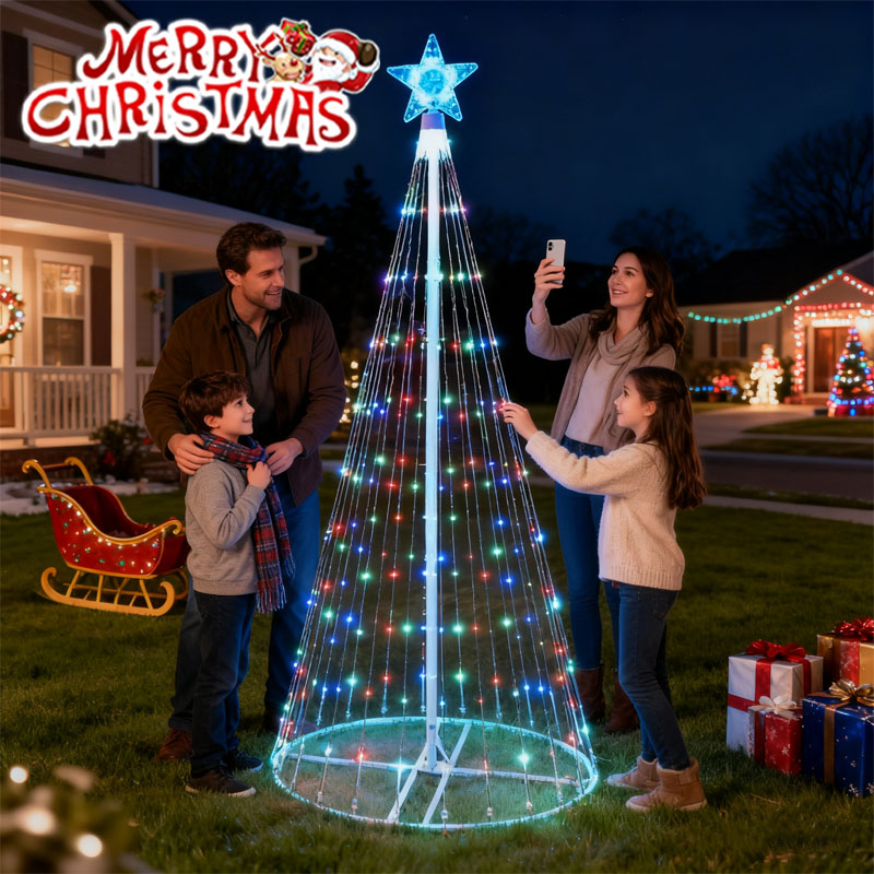 Lampki LED w kształcie wodospa – Star Tree Topper recenzja i cena