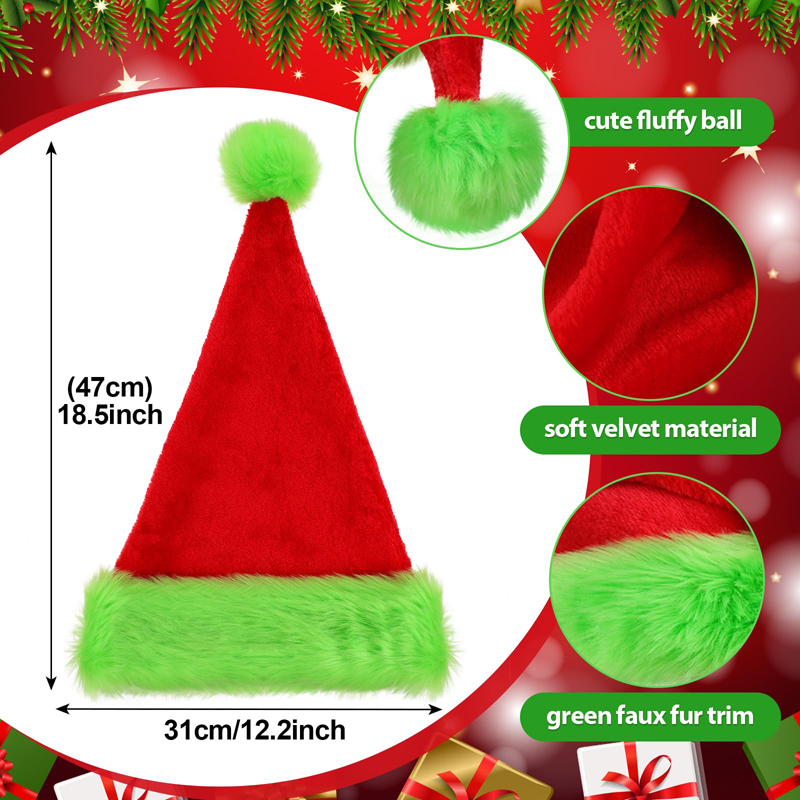 1 szt., Czapka Świętego Mikoła – Santa Hat Plush recenzja i cena