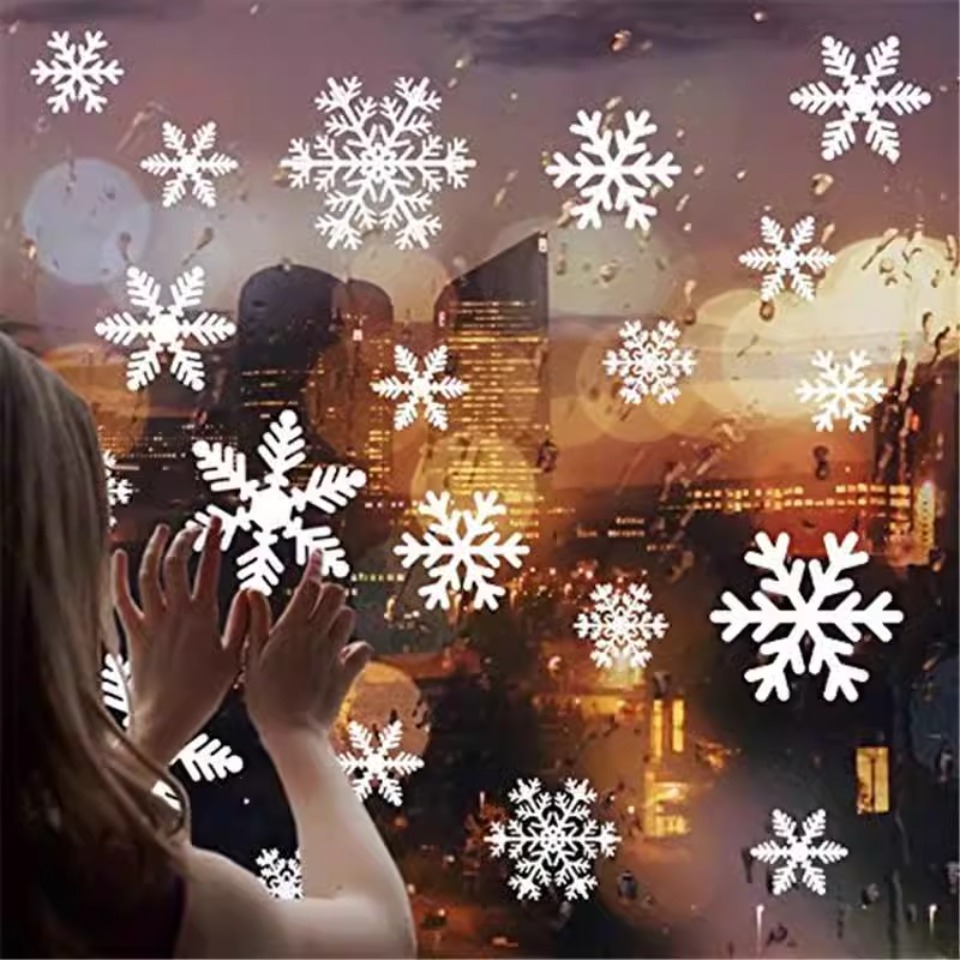 1 Zestaw Naklejek na Okna w Ks – Snowflake Window Decal recenzja i cena