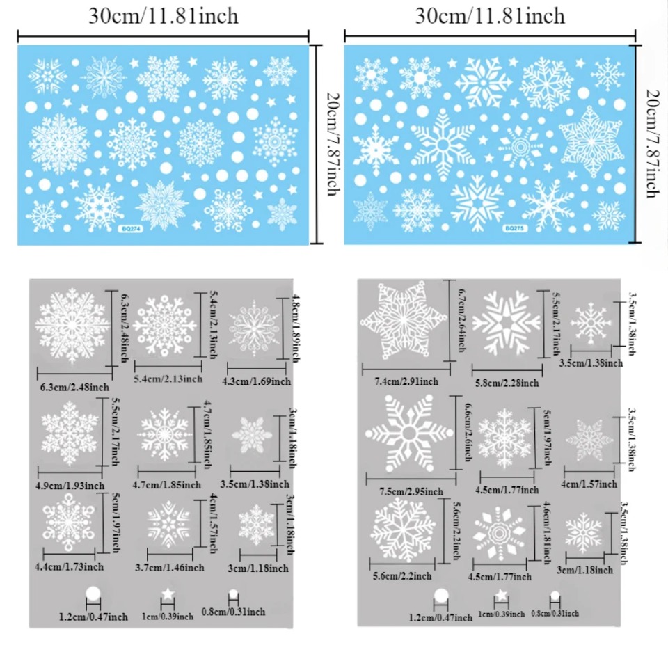 1 Zestaw Naklejek na Okna w Ks – Snowflake Window Decal recenzja i cena