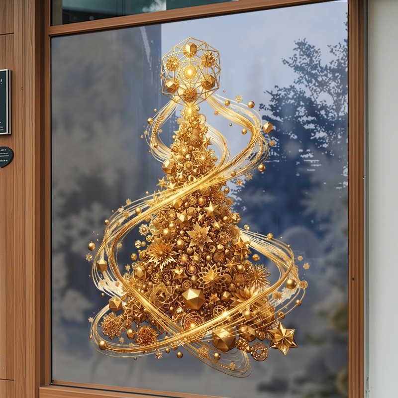 Złota naklejka na okno w kszta – Snowflake Window Decal recenzja i cena