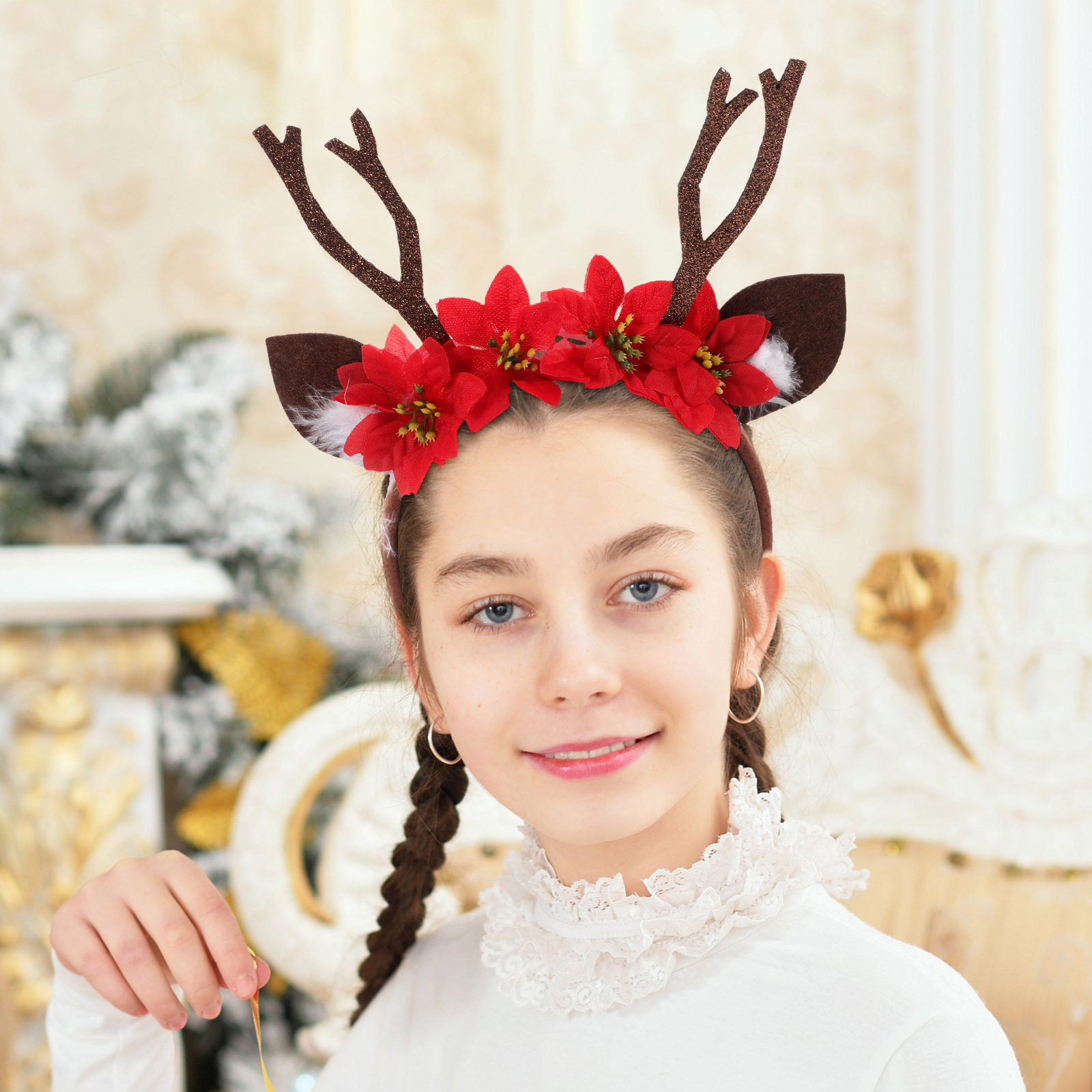 Opaska świąteczna z rogami ren – Reindeer Antlers Headband recenzja i cena