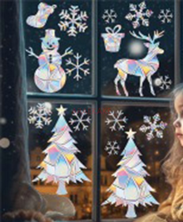 2 zestawy świątecznych elektro – Snowflake Window Decal recenzja i cena