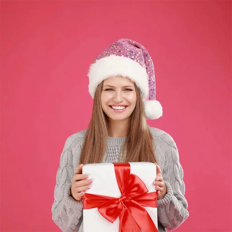 Dwuwarstwowy cekinowy kapelusz – Santa Hat Plush recenzja i cena