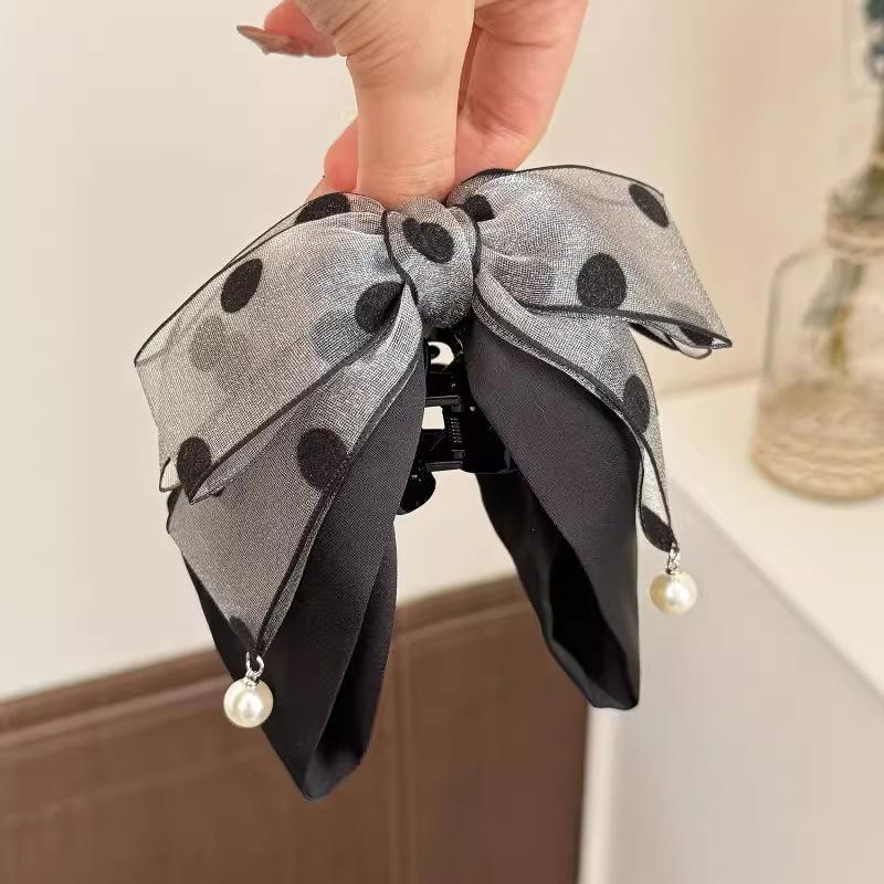 Elegancka szara spinka do włos – Ribbon Bow Gift recenzja i cena