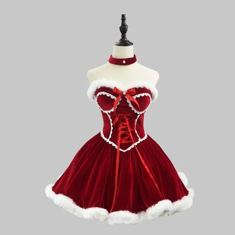 Czerwona sukienka na Nowy Rok, – Elf Costume Christmas recenzja i cena