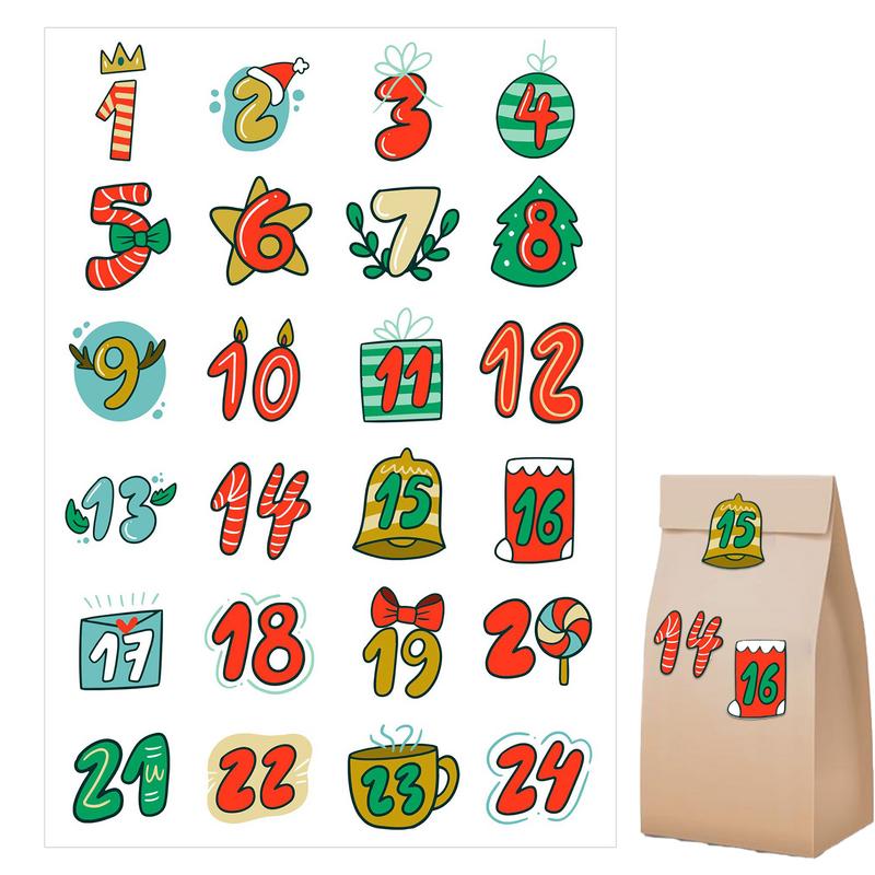 Wesołych Świąt Naklejki Kalend – Advent Calendar Gift recenzja i cena