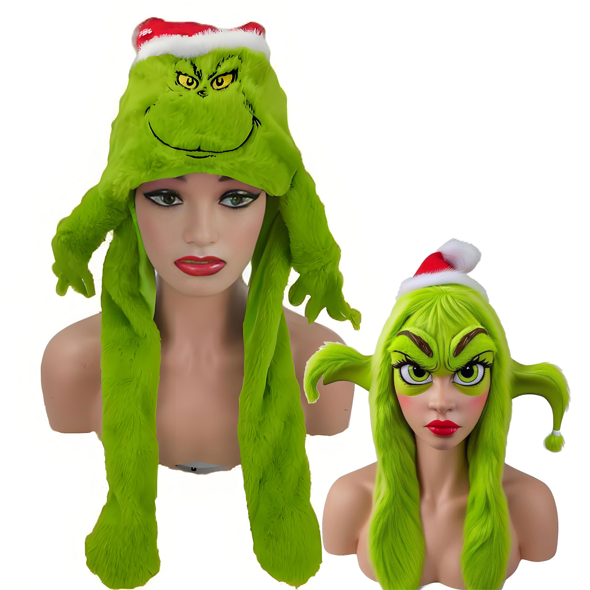 Pluszowa czapka Grincese, szal – Santa Hat Plush recenzja i cena