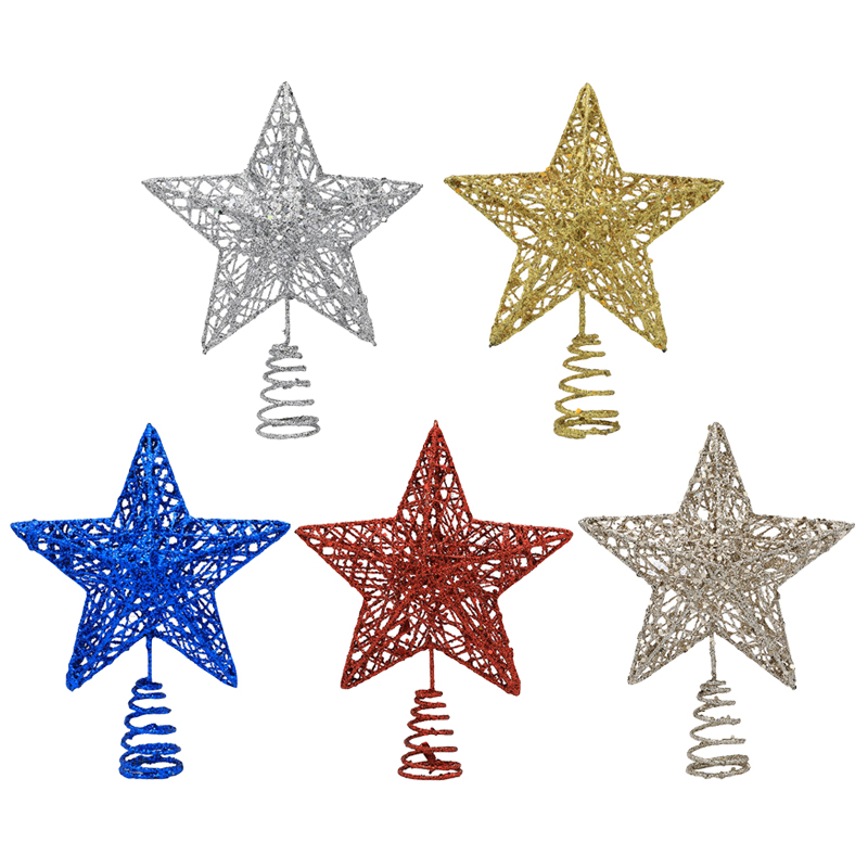 1szt Złoty / srebrny / czerwon – Star Tree Topper recenzja i cena