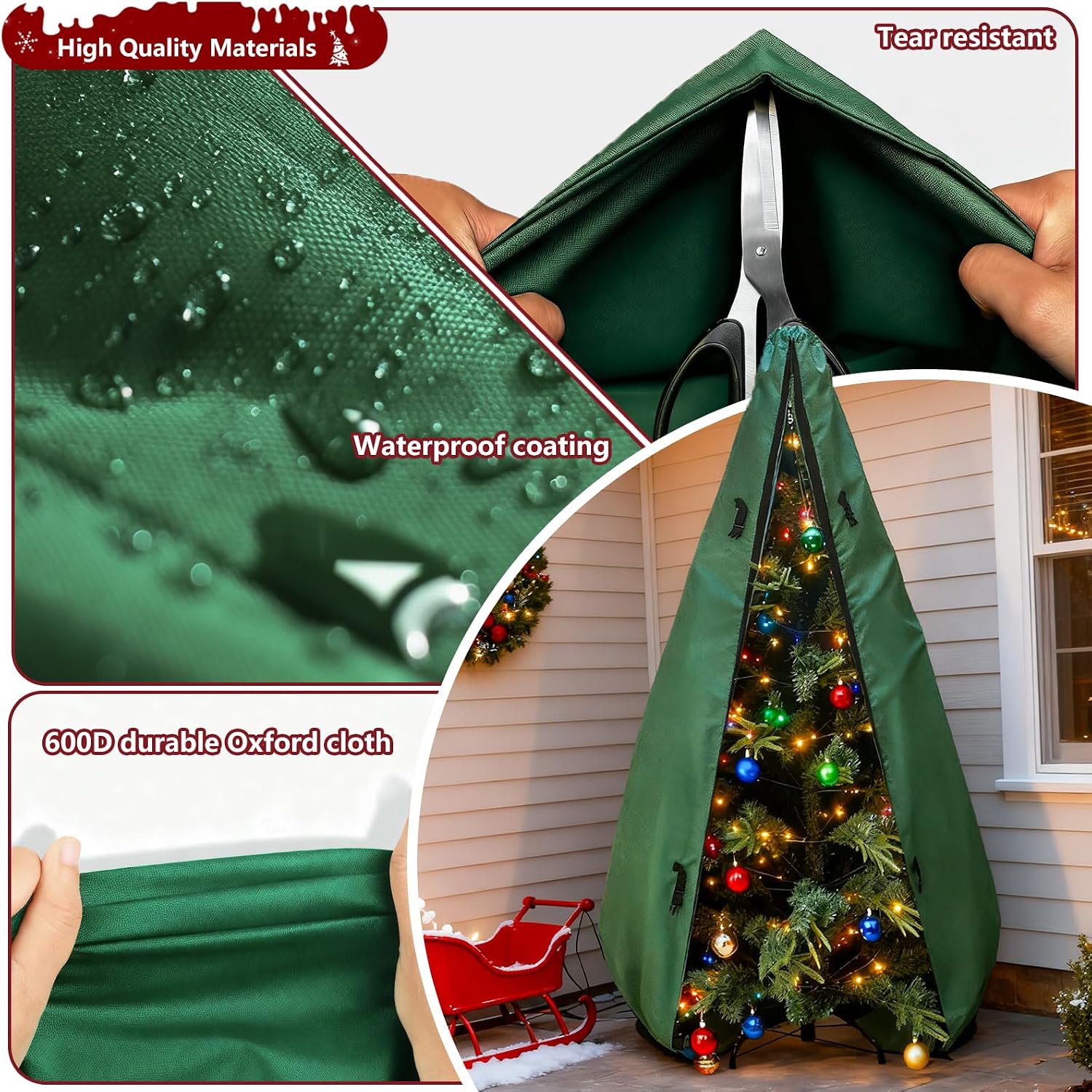 Pionowy pokrowiec na choinkę 7 – Christmas Tree Artificial recenzja i cena