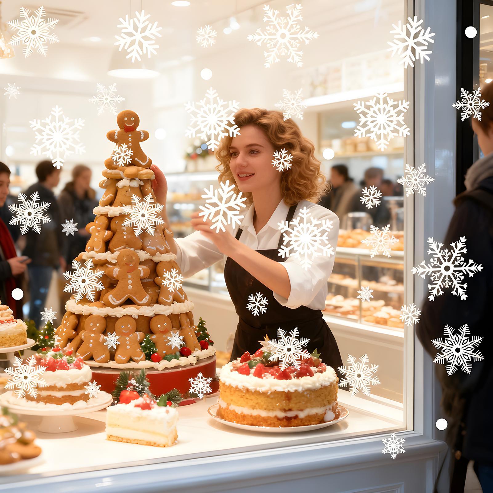 Naklejki na okno z motywem śni – Snowflake Window Decal recenzja i cena