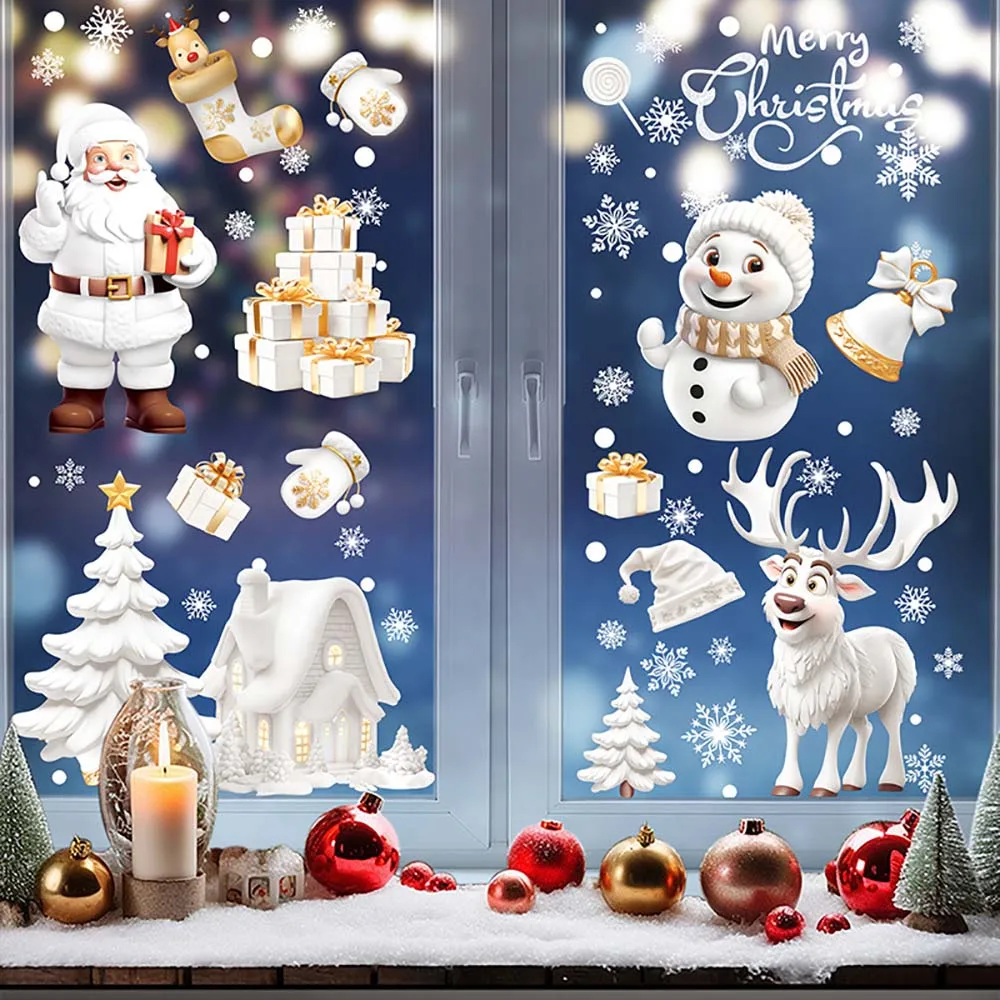 9 sztuk / zestaw Świąteczne na – Snowflake Window Decal recenzja i cena